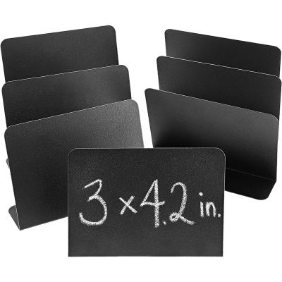 China High Quality Waterproof+Eco-friendly Mini Metal Chalkboard Stands Erasable Signs for Tables Weddings and Parties for sale