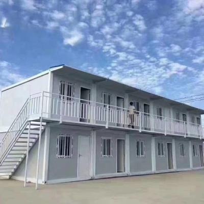 China Prefab Container House Flat Pack Modular House 20ft Detachable Office Containers Prefab 40ft Modern Container Ready On Wheel for sale