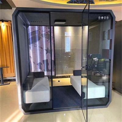 China Office Adjustable Soundproof Booth Indoor Outdoor Acoustic Meeting Booth(Other) Meeting Booth With Furniture Ventilation System Office Pod for sale