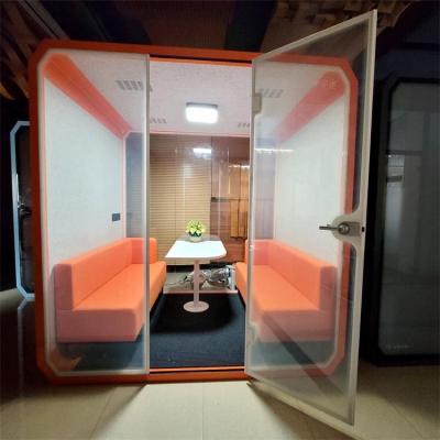 China Large Telephone Booth Meeting Pod (Other) Adjustable Modern Modular Soundproof Office Working Booth Office Meeting Pod Sound Box for sale