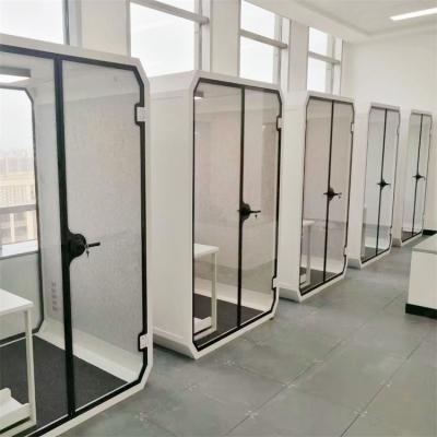 China Desk Pod 4 Seat Indoor Meeting Booth (Other) Sound Box Silence Booth Adjustable Portable Soundproof Booth Office Indoor Meeting Booth for sale