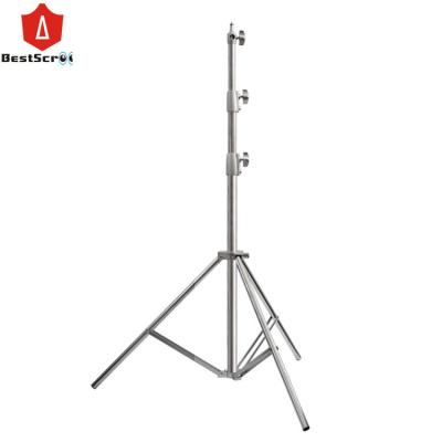 China Small 2.7M 4.5M 5M 6M Stainless Steel Portable Tripod Light Tower Telescopic Mast Tripod Mount with 10kg playload of guy wires and anchors for sale