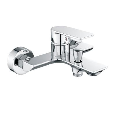 China Thermostatic Chinese Single Lever Wall Mount Faucet Supplier Chrome Shower Brass Shower Mixer MY1802-3 for sale