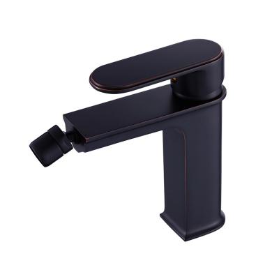 China Brass Oil Rubbed Hot And Cold Faucets Water Color Women Thermostatic Bidet Faucet for sale