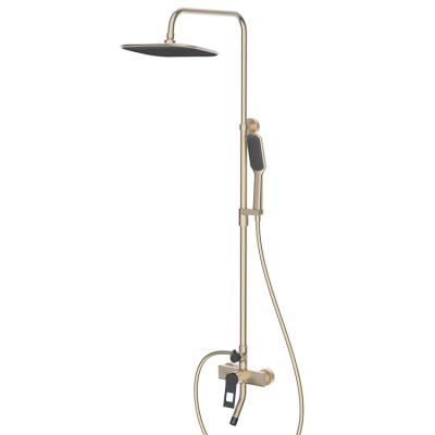 China With Cheap Slide Bar God And Black Bathroom Shower In The Wall Rainfall Mixer Set for sale