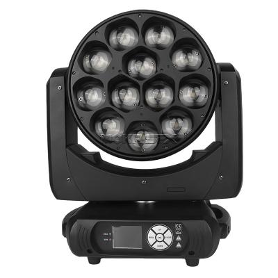 China Good Quality Sports Stadiums Hotel Desktop DJ Stage Lighting 12X40W 3 in 1 RGB Beam 40W Moving Head Dmx Stage Light Stand for sale