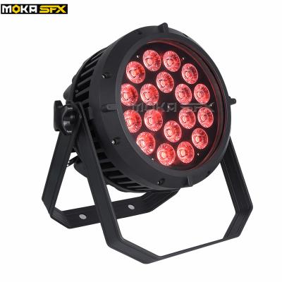 China Theater 18*18W RGBWA 6in1 LED Par UV IP65 Outdoor Waterproof Light For Wedding DJ Concert for sale