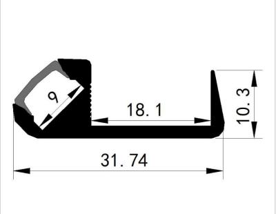 China Aluminum alloy 1m per strip aluminum flash frame for led light boxes poster frame profile for sale