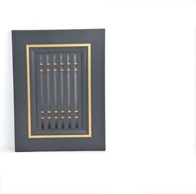 China Decorations Classic Wood Color Aluminum Profile For Wardrobe Door Frame for sale