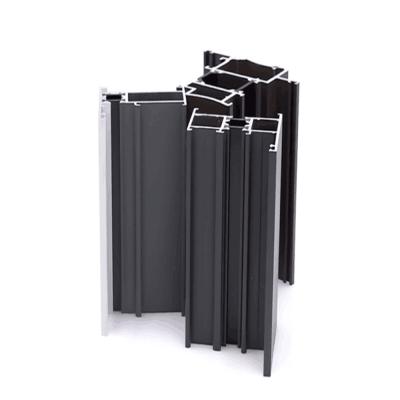 China Powder Coating And Wood Grain Aluminum Extrusion Profile For Windows And Doors Customized for sale