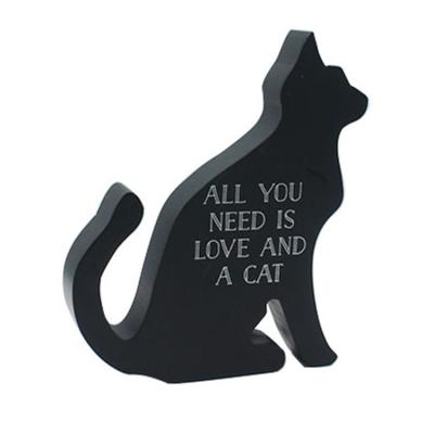 China High Quality Custom Made Europe All You Need Is Love Cat Stand Table Wooden Chalkboard for sale