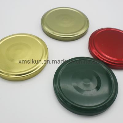 China Tinplate Metal Twist Jar Lids Long Shelf Life Glass Bottle Cap 82# for sale