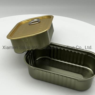 China                  311# Wholesale Sardines Small Square Tin Cheap Can Canned Fish Best Quality Tuna Can Food Grade for Sardine Fish Packing              for sale