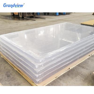 China Turkey Large Size Acrylic Perspex Heat Resistance Swimming Pool 19mm Acrylic Wall Sheet for sale