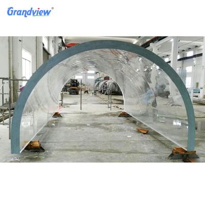 China Customized Viable Size Acrylic Sheets For Large Tunnel Acrylic Glass Aquarium for sale