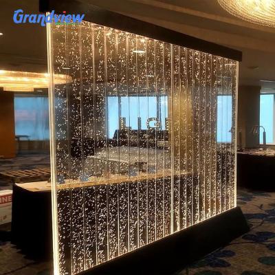 China American Style Table Top Water Bubble Display Room Divider Water Wall Bubble Panel for sale