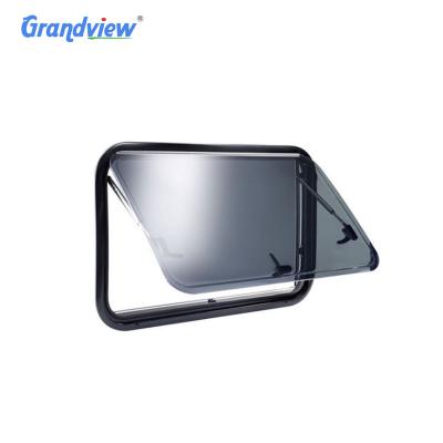 China Light Transmission Grandview Double Glazed RV Windows Ce Certified Motorhome Caravan Round Window Campervan for sale