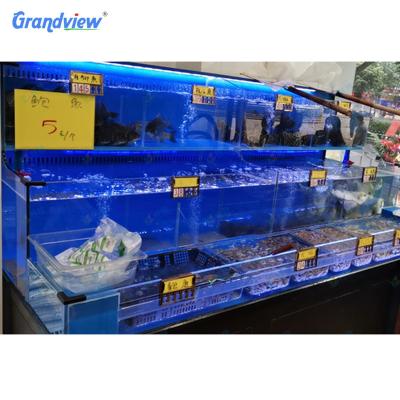 China Viable Wholesale China Supplier Customized Fresh Seafood Ice Cream Display Table / Showcase for sale