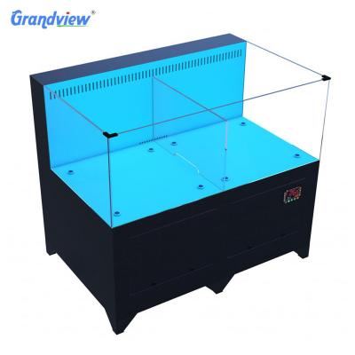 China Large Sustainable Supermarket Seafood Glass Fresh Tank With Filtration System for sale