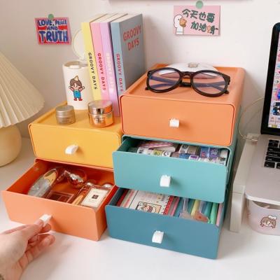 China Schools & Creative Type Stationery Storage Box Strip Storage Box Desks Drawer Desktop Storage Box for sale