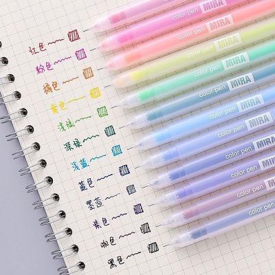 China Normal Creative Color Pen Morandi Hand Account Gel Pen Marker Pen Set 0.5mm for sale