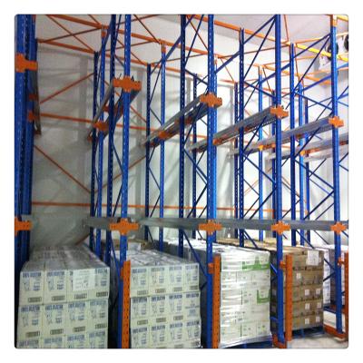 China Q235 high quality steel warehouse corrosion protection fifo heavy duty storage pallet rack drive-in system for sale