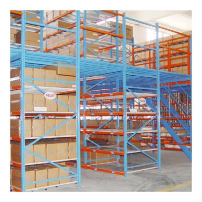 China Corrosion Protection Warehouse Mezzanine Floor Steel Panel Mezzanine Floor Racking Heavy Duty Multi Level System for sale