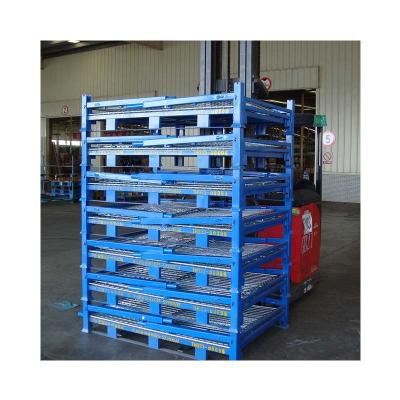 China Corrosion Protection Factory Direct Delivery Q235 Warehouse Storage Steel Cage Stacking Rack for sale