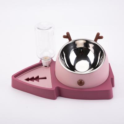 China Sustainable Pet Water & Food Dog Bowl Pet Water & Plastic Food Dog Bowl Container for sale