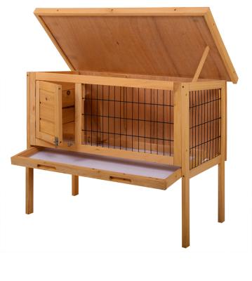 China High Quality Breathable Waterproof Cedar Rabbit Chicken Cage Double-Layer Wooden Cage for sale