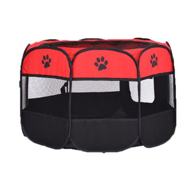 China 2021 Special Design Breathable Outdoor Cat Fence And Collapsible Dog Kennel Porous Aerated Octagonal Pet Cage for sale