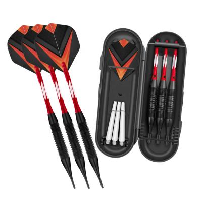 China Professional Hot Sale 3pcs Plastic Nerf Dart Darts Case Set Soft Nylon Tip Darts Aluminum Shaft PET Flights Iron Dart China Factory for sale