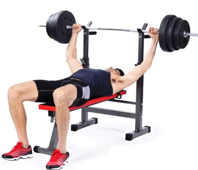 China Adjustable Hot Selling Adjustable Weight Bench Press Bench Weightlifting Barbell Flat Rack for sale