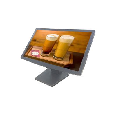 China Plastic Folding Pedestal 21.5 Inch PCAP Touch Screen LCD Touch Monitor For Cafe for sale