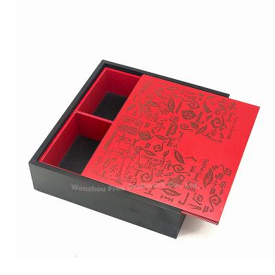 China Handmade Custom Chinese Wholesale Candy Wooden Box MDF Tea Box Gift Dried Fruit Nuts Wooden Box Gift for sale