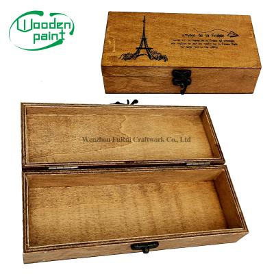 China Recyclable Popular Custom Cheap Wooden Box Pen Ink,Paper,Inkstone,Painting and Calligraphy Collection Gift Box Packing Strong Wooden Collar for sale