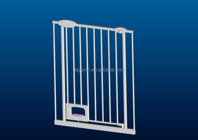 China Steel tube + safety plastic foot operated door for sale