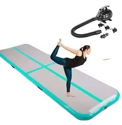 China Durable Inflatable Floor Yoga Airtrack Tumble Mattress Gymnastics Track Yogo Tumbling Electric Wrestling Compressor 4m 5m 6m for sale