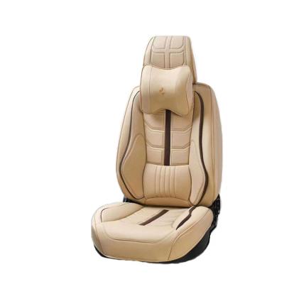 China Universal Universal Size 9D Fully Covered PU Fabric Leather Car Seat Cover for sale