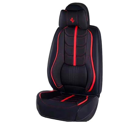 China Universal Universal Size 9D Fully Covered PU Fabric Leather Car Seat Cover for sale