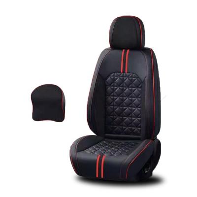 China Universal Universal Size 9D Fully Covered PU Fabric Leather Car Seat Cover for sale