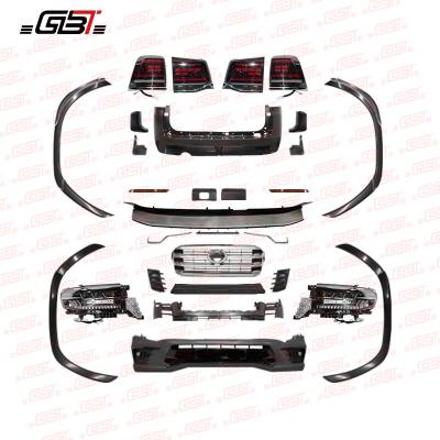 China PP+ABS GBT Vehicle Modification Parts Headlight Facelift Body Bumper Kits 2022 For Toyota LC300 Grills Land Cruiser 300 Upgrade Model for sale