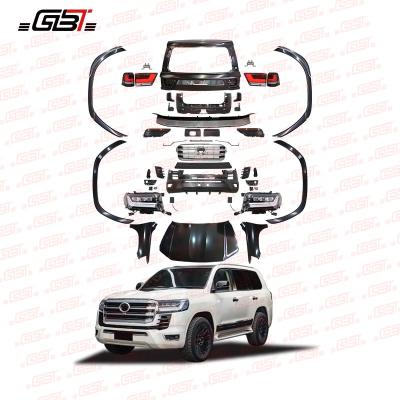 China Popular Products PP+ABS GBT LC300 Upside Bodykit LC200 For Toyota Land Cruiser 200 Headlight Grilles Facelift LC300 Bumper Model for sale