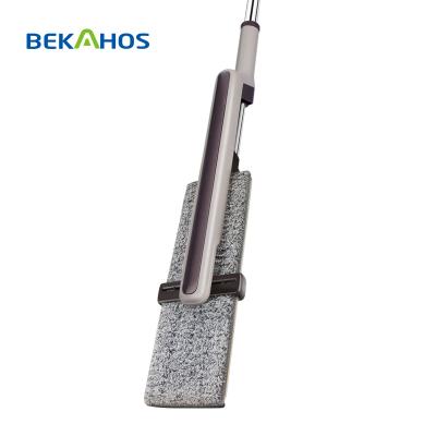 China Hand Free Flat Mop Microfiber Material Viable For Floor Cleaning for sale