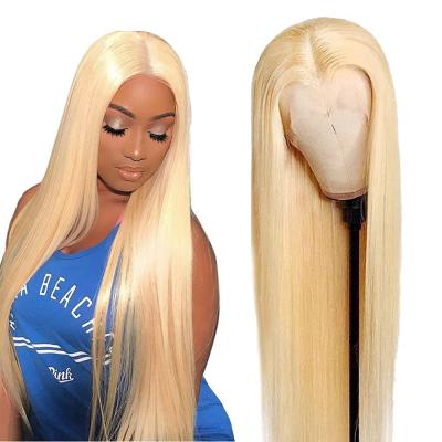 China FDX 100% Brazilian straight virgin hair hd lace pre plucked unprocessed raw remy lace frontal wigs for black women for sale