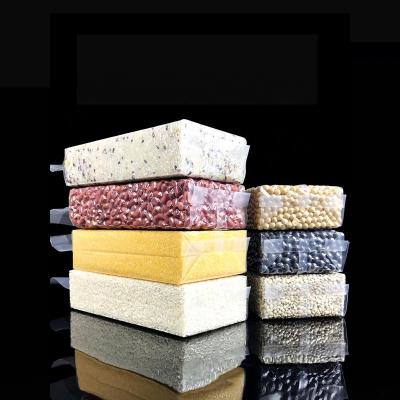 China Recyclable Transparent Rice Brick Bag Food Vacuum Rice Bag PA/PE Vacuum Plastic Bag for sale