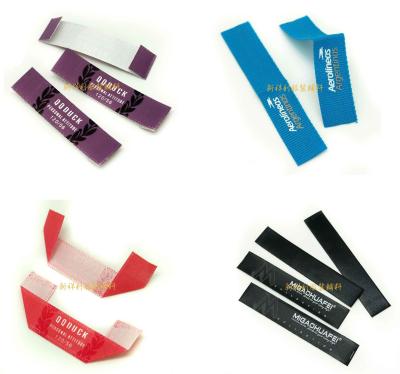 China Ribbon Printed Brand Name Tags For Clothes , Custom Clothing Labels No Minimum for sale