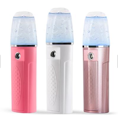 China Portable High Quality Beauty Face Steamer USB Charging Spray Cold Mist Sprayer Face Moisturizing Steamer for sale