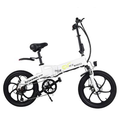 China Lichtgewicht elektrische vouwfiets 350W Magnesium alloy wiel 20 inch met LCD-scherm Te koop