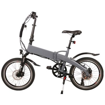 China 25 - 32KM/h Compact Folding Electric Bike 20 Inch With Front Rear Disc Brake for sale